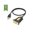 USB-zu-Seriell-RS232-Adapter - funktioniert mit Mac und Windows - installiert als Standard-Com-Port - 480 Mbit / s - Spannung bis 5V - unterstützt alle Datensignale - USB A 2.0 (m) zu 9-poligem D-Sub (m) - Treiber auf USB-Adapter - schwarz