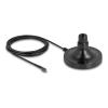 Delock - Magnetischer Antennenfuß - 1 x N jack to 1 x RP-SMA plug, ULA100, 3 m - Außenbereich - Schwarz
