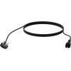 250 V - 10 A - IEC 60320 C5 (Kleeblatt) zu UK BS1363 Stecker - Außendurchmesser 7,1 mm - 3 m - schwarz