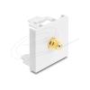Delock - Easy 45 - Einrastmodul - vergoldet - RCA - einfach - weiß