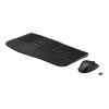 HP 685 - Tastatur-und-Maus-Set - dual mode, 3-zone layout, multi-device, 23 programmable keys, OS Auto-Detection, low profile key travel - full size - kabellos - 2.4 GHz, Bluetooth - QWERTZ - Deutsch - Schwarz - Smart Buy