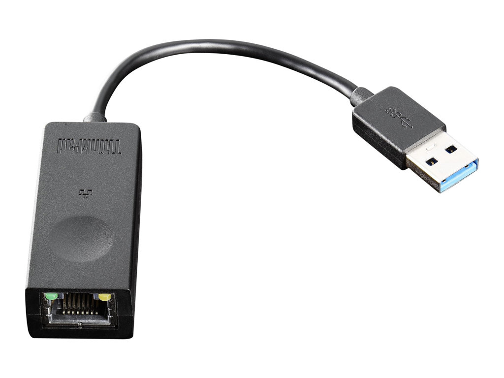 Lenovo ThinkPad USB 3.0 Ethernet adapter - Netzwerkadapter - USB 3.0 - Gigabit Ethernet - für ThinkPad T16 Gen 4 21QN, ThinkSmart Hub 11H1