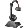 Poly Savi 8210-M Office - Savi 8200 series - Headset - On-Ear - DECT / Bluetooth - kabellos - Schwarz - Replaces Poly SKU 207322-02