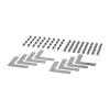 APC NetShelter - Rack Bracket - Schwarz (Packung mit 8)