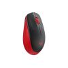 Logitech M190 - Maus - optisch - 3 Tasten - kabellos - kabelloser Empfänger (USB) - Rot