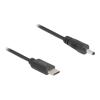 Delock - Stromkabel - 24 pin USB-C (M) zu Gleichstromstecker 3,0 x 1,1 mm (M) - 5 V - 27 cm - Schwarz