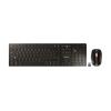 CHERRY DW 9100 SLIM - Tastatur-und-Maus-Set - kabellos - 2.4 GHz, Bluetooth 4.2 - QWERTZ - Deutsch - schwarz / bronze