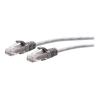 C2G 9ft (2.7m) Cat6a Snagless Unshielded (UTP) Slim Ethernet Network Patch Cable - Gray - Patch-Kabel - RJ-45 (M) zu RJ-45 (M) - 2.7 m - 4.8 mm - UTP - CAT 6a - geformt, ohne Haken - Grau