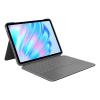 Logitech Combo Touch - Tastatur und Foliohülle - mit Trackpad - hintergrundbeleuchtet - Apple Smart connector - QWERTY - Spanisch - Oxford Gray - für Apple 11-inch iPad Air (M2, M3)