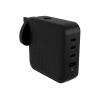 Targus HyperJuice - Netzteil - GaN - 100 Wh - QC 3.0, Power Delivery 3.0 + PPS - 4 Ausgabeanschlussstellen (USB, 3 x USB-C) - Schwarz