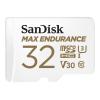 SanDisk Max Endurance - Flash-Speicherkarte (microSDHC / SD-Adapter inbegriffen) - 32 GB - Video Class V30 / UHS-I U3 / Class10 - microSDHC UHS-I