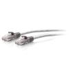 C2G 1ft (0.3m) Cat6a Snagless Unshielded (UTP) Slim Ethernet Network Patch Cable - Gray - Patch-Kabel - RJ-45 (M) zu RJ-45 (M) - 30 cm - 4.8 mm - UTP - CAT 6a - geformt, ohne Haken - Grau