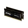 Kingston FURY Impact - DDR4 - Kit - 32 GB: 2 x 16 GB - SO DIMM 260-PIN - 1600 MHz / PC4-25600 - CL20 - 1.2 V - ungepuffert - non-ECC - Schwarz
