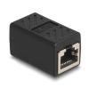 Delock - Netzwerkadapter - RJ-50 (S) zu RJ-50 (S) - FTP - CAT 5e - Schwarz