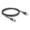 M12 Kabel D-kodiert 4 Pin Stecker zu RJ45, 5 m, Verbindung