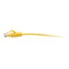 C2G 1ft (0.3m) Cat6a Snagless Unshielded (UTP) Slim Ethernet Network Patch Cable - Yellow - Patch-Kabel - RJ-45 (M) zu RJ-45 (M) - 30 cm - 4.8 mm - UTP - CAT 6a - geformt, ohne Haken - Gelb