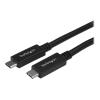 StarTech.com 1m USB 3.1 USB-C Kabel - USB 3.1 Anschlusskabel - USB-Kabel - USB-C (M) zu USB-C (M) - USB 3.1 - 1 m - Schwarz - für P / N: HB31C2A2CME, HB31C3A1CME, M2E1BRU31C, PEXUSB311AC3, SV211HDUC, SV221HUC4K