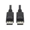 Eaton Tripp Lite Series Safe-IT High-Speed DisplayPort Antibacterial Cable with Latching Connectors (M / M), UHD 4K 60 Hz, 6 ft. (1.83 m) - DisplayPort-Kabel - DisplayPort (M) eingerastet zu DisplayPort (M) eingerastet - DisplayPort 1.2 - 1.8 m - 4K Un
