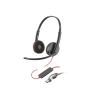 Poly Blackwire 3220 - Blackwire 3200 Series - Headset - On-Ear - kabelgebunden - USB-C - Schwarz - Zertifiziert für Skype für Unternehmen, Cisco Jabber Certified, Avaya Certified, UC-zertifiziert - Replaces Poly SKU 209749-104