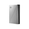 WD My Passport Ultra for Mac WDBPMV0040BSL - Festplatte - verschlüsselt - 4 TB - extern (tragbar) - USB 3.0 (USB-C Steckverbinder) - 256-Bit-AES - Silber