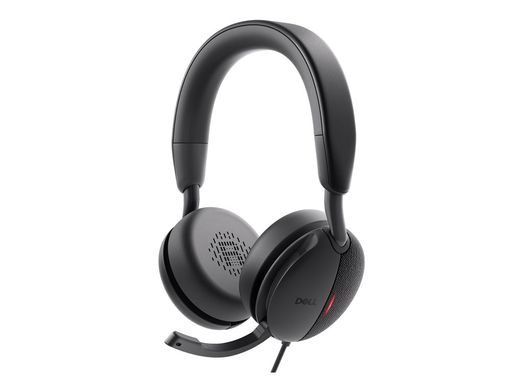 Dell Pro Wired ANC Headset WH5024 - Headset - On-Ear - kabelgebunden - aktive Rauschunterdrückung - USB-C - Zertifiziert für Microsoft Teams, Zoom-zertifiziert