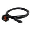 Cbl / 1m BS 1363 to IEC 60320 C5 Pwr Cord
