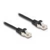 Delock - Netzwerkkabel - RJ-50 (M) zu RJ-50 (M) - 25 cm - S / FTP - ohne Haken - Schwarz