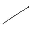 StarTech.com Kabelbinder 150x3 mm - Selbstsichernde Nylon-Kabelbinder mit Gebogener Spitze, Bündeldurchmesser bis zum 39 mm, 18 kg Zugfestigkeit, 94V-2 / UL, 100 Stück - Schwarz (CBMZT6B) - Kabelbinder - 15.24 cm - Schwarz - TAA-konform (Packung mit 10