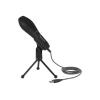 Delock USB Kondensator Mikrofon mit Tischständer - ideal für Gaming, Skypen und Gesang