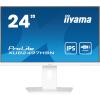 24" WHITE IPS-panel, 1920x1080, USB-C Dock (65W PD, LAN, DP-OUT, USB3x3.2+1xC(7,5W)) 15cm Height Adj. Stand, 1ms, 300cd / m², Speakers, USB-C, HDMI, DisplayPort