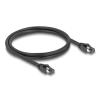 Delock - Patch-Kabel - RJ-45 (M) zu RJ-45 (M) - 1 m - 7.5 mm - SFTP, PiMF - CAT 8.1 - Schwarz