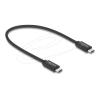 Delock Koaxiales USB-C Kabel 40 Gbps Kabel USB PD 3.1 240 W 0,5 m