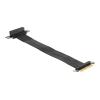 Delock Riser Karte PCI Express x4 Stecker zu x4 Slot 90 Grad gewinkelt mit Kabel 30 cm