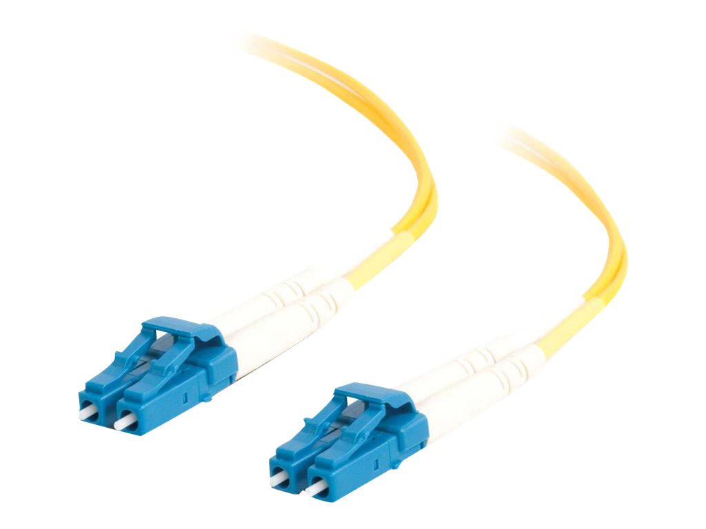 C2G LC-LC 9 / 125 OS1 Duplex Singlemode PVC Fiber Optic Cable (LSZH) - Patch-Kabel - LC Single-Modus (M) zu LC Single-Modus (M) - 7 m - 7 m - Glasfaser - Duplex - 9 / 125 Mikrometer - OS1 - halogenfrei - Gelb