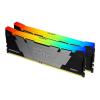 Kingston FURY Renegade RGB - DDR4 - Kit - 16 GB: 2 x 8 GB - DIMM 288-PIN - 3200 MT / s / PC4-25600 - CL16 - 1.2 V - ungepuffert - non-ECC - Schwarz