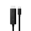 HyperDrive - Adapterkabel - 24 pin USB-C männlich zu HDMI männlich - 2.5 m - Schwarz - Support von 4K 60 Hz, DP Alt Modus-Support
