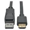Eaton Tripp Lite Series DisplayPort 1.4 to HDMI Active Adapter Cable (M / M), 4K 60 Hz, 4:4:4, HDR, HDCP 2.2, 3 ft. (0.9 m) - Adapterkabel - DisplayPort männlich zu HDMI männlich - 91 cm - Schwarz - 4K Unterstützung, aktiv