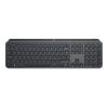 Logitech MX Keys - Tastatur - hinterleuchtet - kabellos - Bluetooth, 2.4 GHz - QWERTY - US International - Graphite