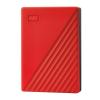 WD My Passport WDBR9S0060BRD - Festplatte - verschlüsselt - 6 TB - extern (tragbar) - USB 3.2 Gen 1 - 256-Bit-AES - Rot