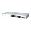 Cisco CBS220-24T-4X managed Layer2 Switch: - 16x10 / 100 / 1000 Base-T (RJ45) + 4x10GE SFP+ Uplink Ports, - Switching Capacity:128Gbps, incl. rack-&wallmount Kit, - kein stacking, kein PoE,