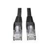 Eaton Tripp Lite Series Cat6 Gigabit Snagless Molded (UTP) Ethernet Cable (RJ45 M / M), PoE, Black, 3 ft. (0.91 m) - Patch-Kabel - RJ-45 (M) zu RJ-45 (M) - 91.4 cm - UTP - CAT 6 - geformt, ohne Haken, verseilt - Schwarz