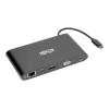 Eaton Tripp Lite Series USB 3.1 Gen 1 USB C Docking Station w / USB-A, HDMI, VGA, mDP, Gigabit Ethernet, Mem Card, 3.5 mm & USB-C Charge 4K @ 30Hz, USB-C, USB Type C, USB Type-C - Dockingstation - USB-C - VGA, HDMI, Mini DP - 1GbE