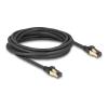 Delock - Netzwerkkabel - RJ-45 (M) zu RJ-45 (M) - 5 m - 6 mm - S / FTP - CAT 7 - im Freien, ohne Haken - Schwarz