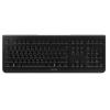 CHERRY KW 3000 - Tastatur - kabellos - 2.4 GHz - QWERTY - US mit Euro-Symbol - Schwarz