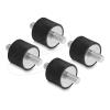 Delock - Vibration damper - with 2 external threads - Schwarz (Packung mit 4)
