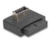 Delock - Interner USB-Adapter - 19-polige USB-Stiftleiste (W) gerade zu 20-polig USB Typ E (W) Schlüssel A, gewinkelt - up to 5 Gbps data transfer rate, mit Gehäuse