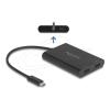 Delock - Dockingstation - USB-C / Thunderbolt 3 / Thunderbolt 4 - 2 x HDMI