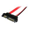 StarTech.com Slimline SATA auf SATA Adapter mit Strom Buchse / Stecker 15cm - SATA-Adapter - Serial ATA 150 / 300 / 600 - Slimline SATA (W) zu SATA Combo (M) - Rot