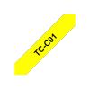 Brother TCC01 - 12 mm x 6.7 m - Schwarz auf Neongelb - laminiertes Band - für P-Touch PT-2000, PT-3000, PT-500, PT-5000, PT-8E