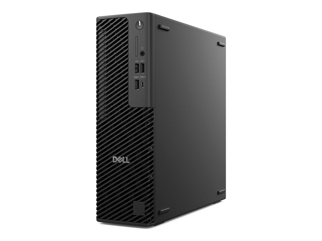 Dell Pro Max Slim FCS1250 - Schlanker Desktop - Core Ultra 7 265 / 2.4 GHz - vPro Enterprise - RAM 16 GB - SSD 512 GB - SED, NVMe, TLC, Class 40 - Intel Graphics - 1GbE - Win 11 Pro - Monitor: keiner - Schwarz - BTS - mit 3 Jahre Basis Vor-Ort